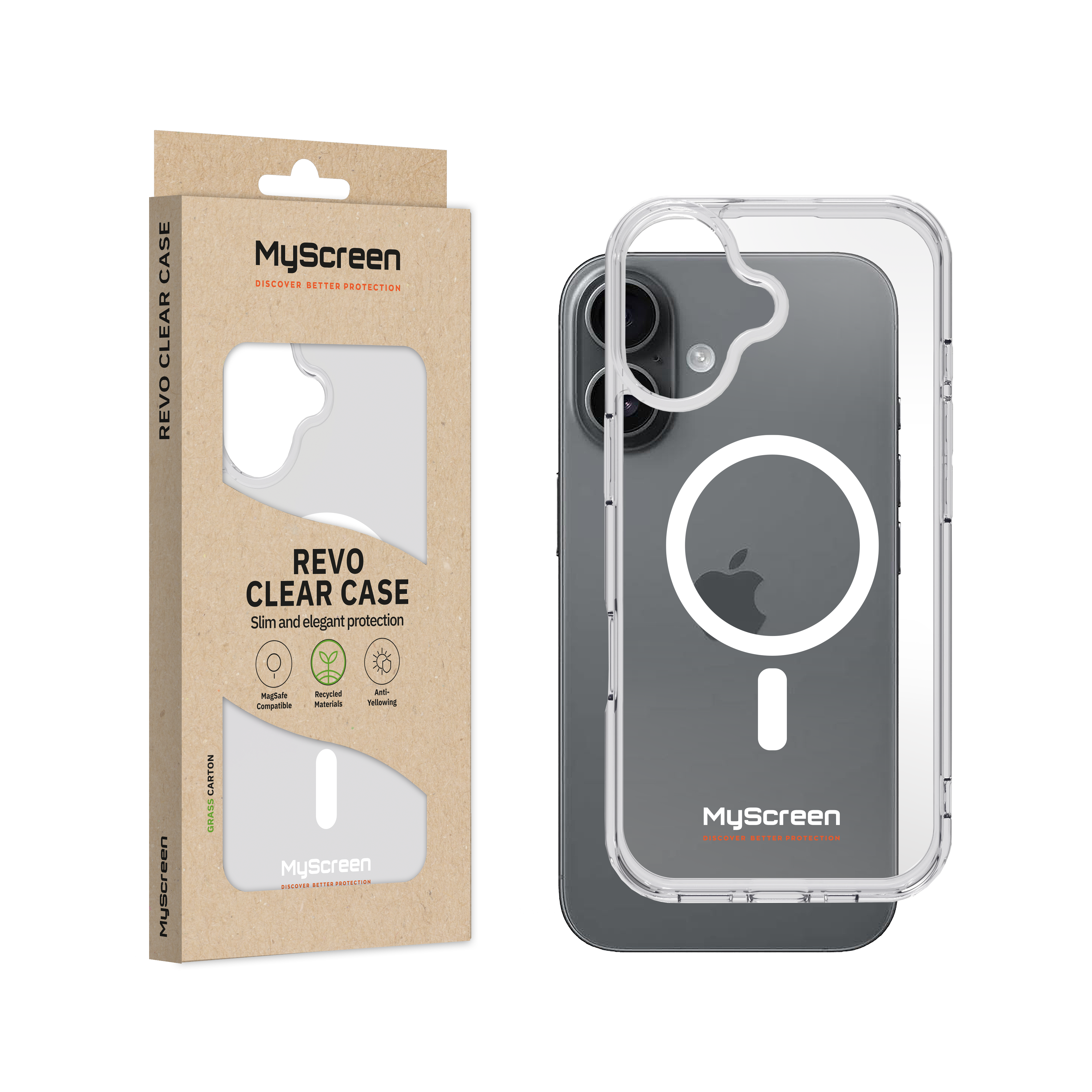 Etui do Apple iPhone 17 6.3" MyScreen REVO CLEAR CASE MagSafe