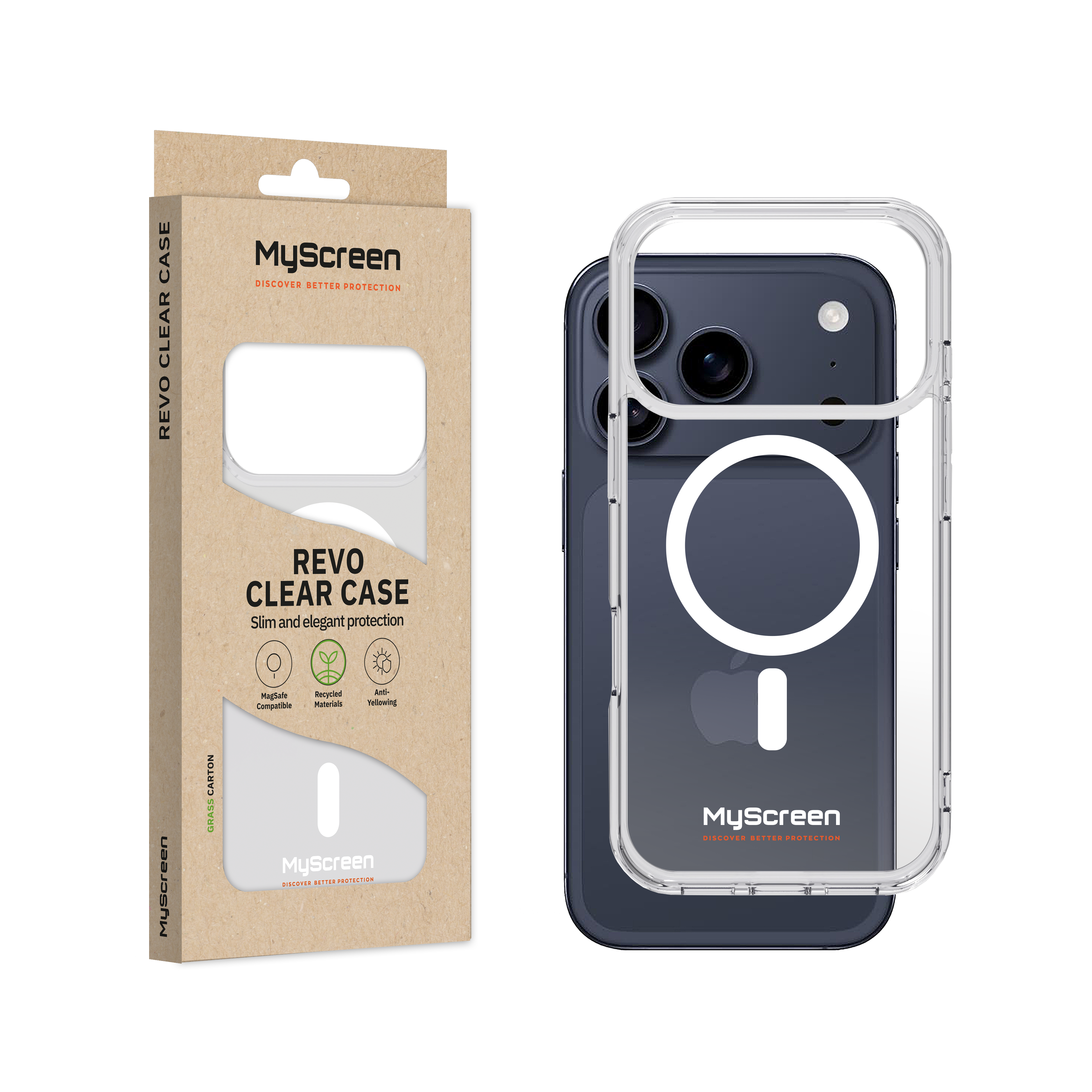 Apple iPhone 17 Pro 6.3" MyScreen REVO CLEAR CASE MagSafe