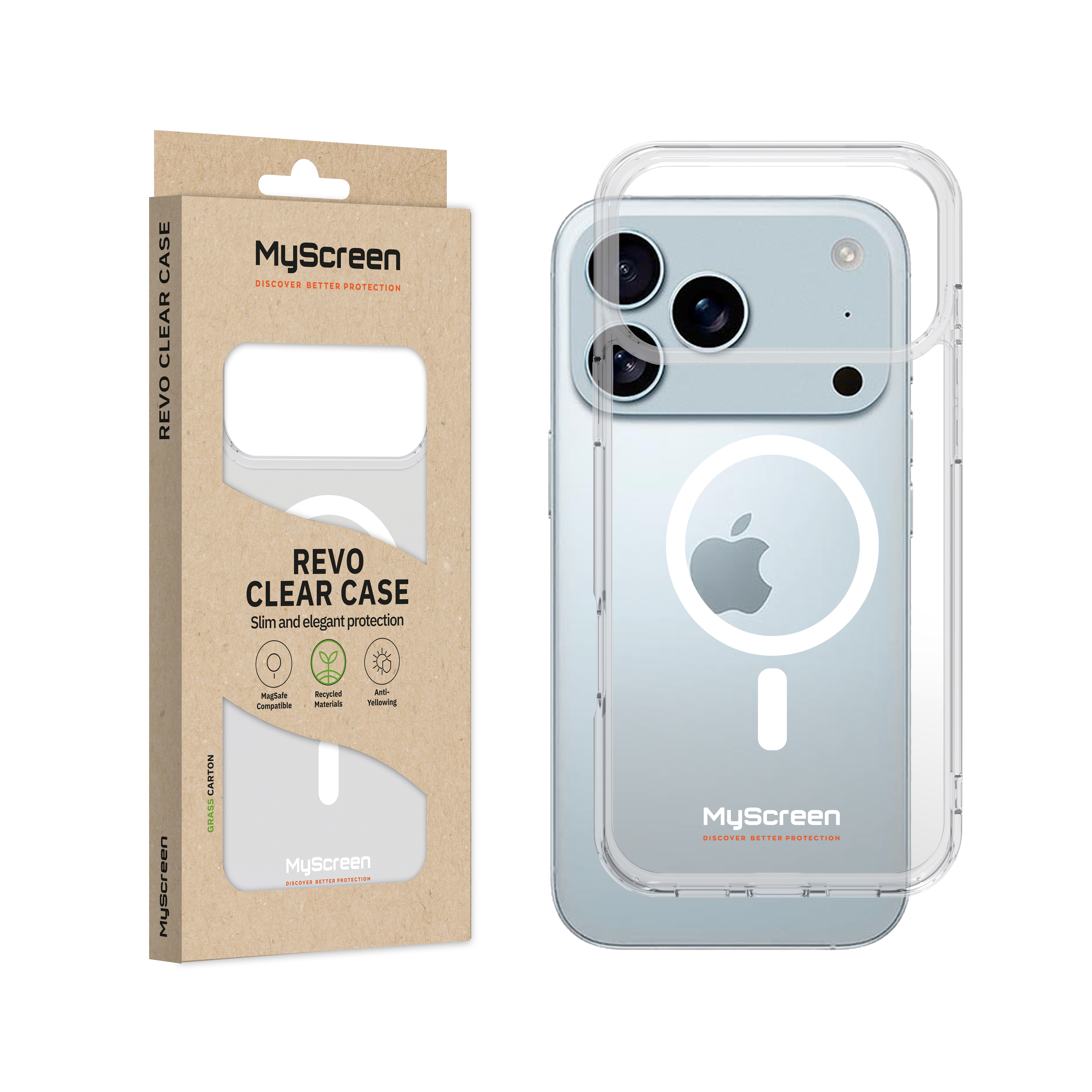 Apple iPhone 17 Pro Max 6.9" MyScreen REVO CLEAR CASE MagSafe