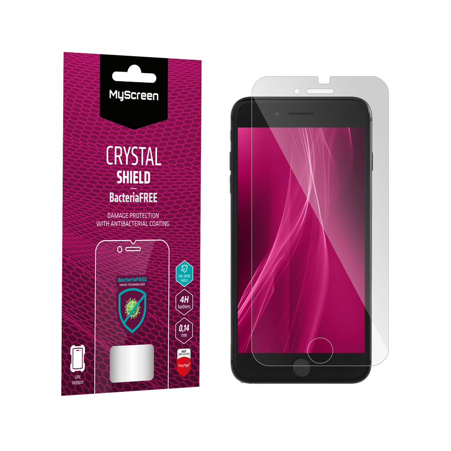 Folia ochronna antybakteryjna do iPhone 7 Plus 8 Plus MyScreen CRYSTAL SHIELD BacteriaFREE