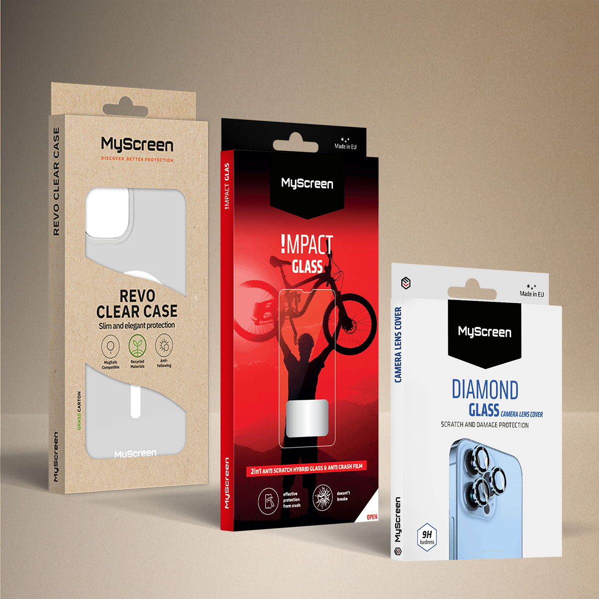 Zestaw ochrona 360° do Apple iPhone 16 Pro Max !MPACT GLASS MyScreen