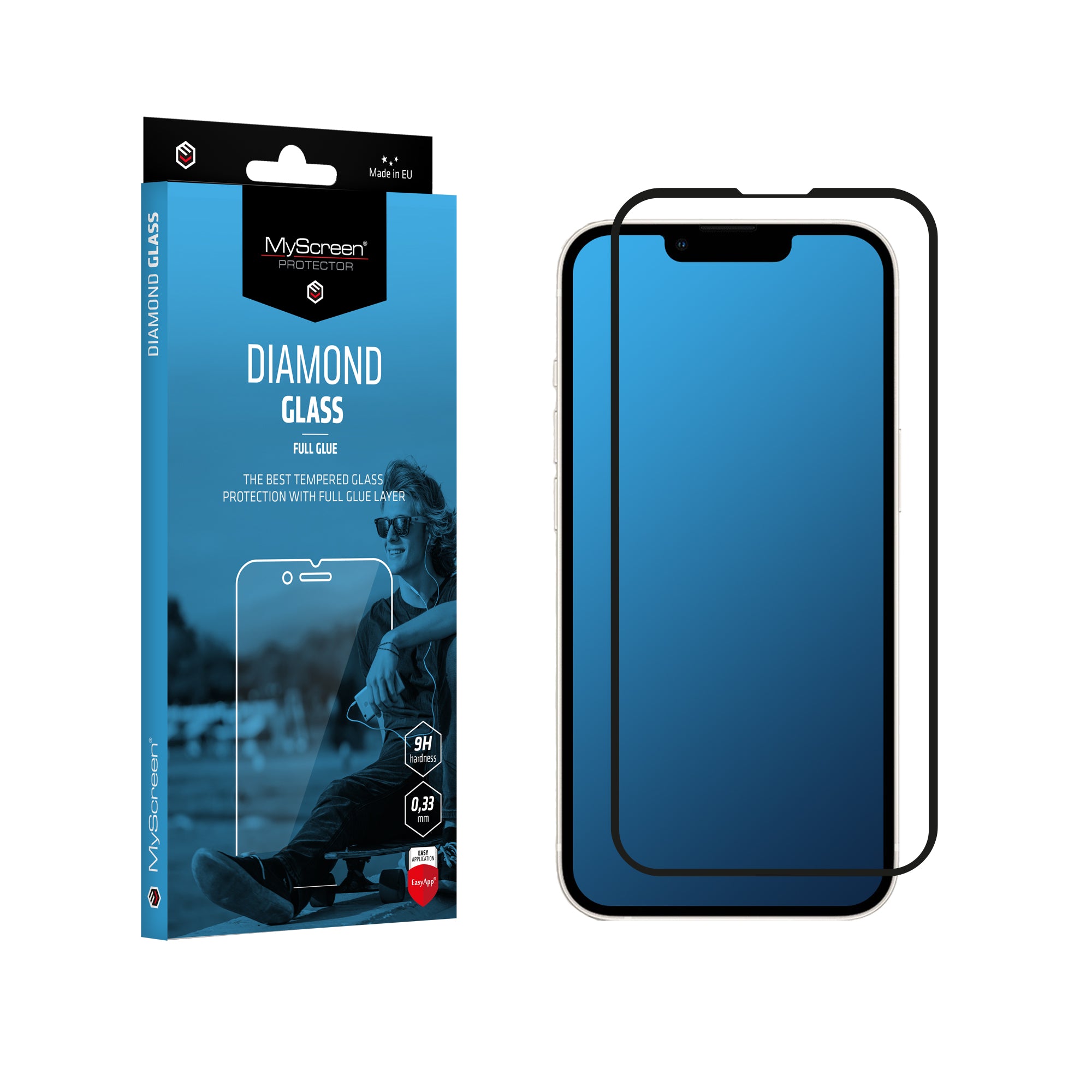 Szkło hartowane do iPhone 13 Mini 5.4 sMyScreen DIAMOND GLASS