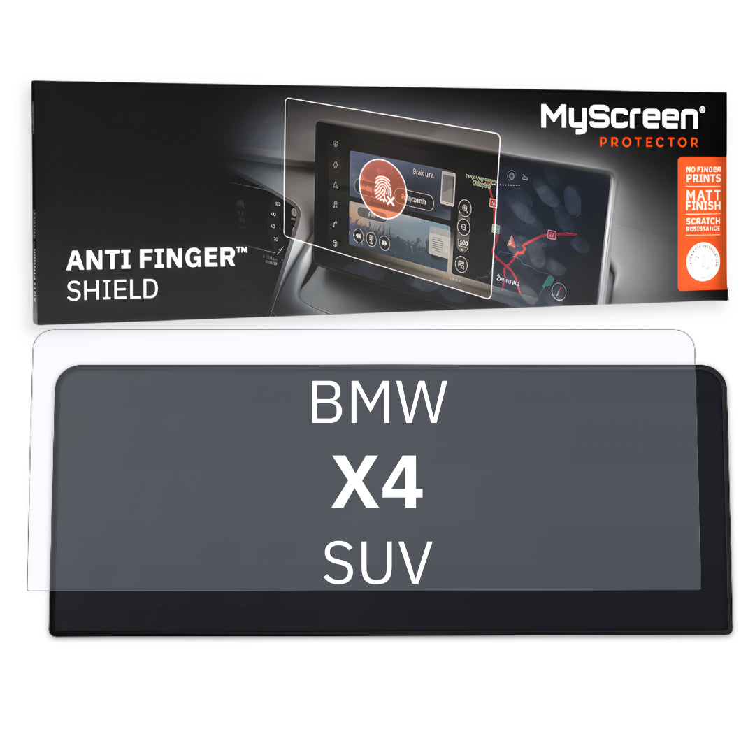 BMW X4 SUV 2021 / + FRONT CENTRE DASHBOARD 01 10,25" - Matowa folia antyodciskowa MyScreen ANTI FINGER SHIELD
