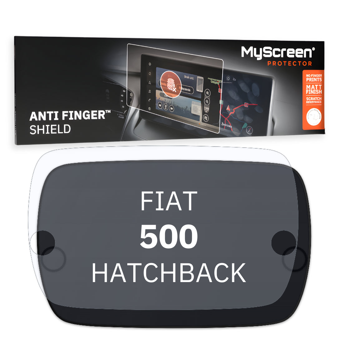 FIAT 500 HATCHBACK 2022 / + FRONT CENTRE DASHBOARD 01 * - Matowa folia antyodciskowa MyScreen ANTI FINGER SHIELD