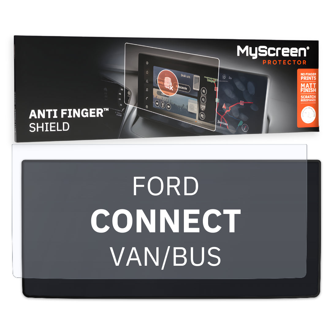 FORD CONNECT TOURNEO VAN/BUS 2021 / + FRONT CENTRE DASHBOARD 01 10"  - Matowa folia antyodciskowa MyScreen ANTI FINGER SHIELD