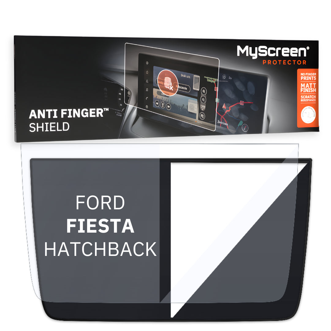 FORD FIESTA HATCHBACK 2021 / + FRONT CENTRE DASHBOARD 01 8" - Matowa folia antyodciskowa MyScreen ANTI FINGER SHIELD