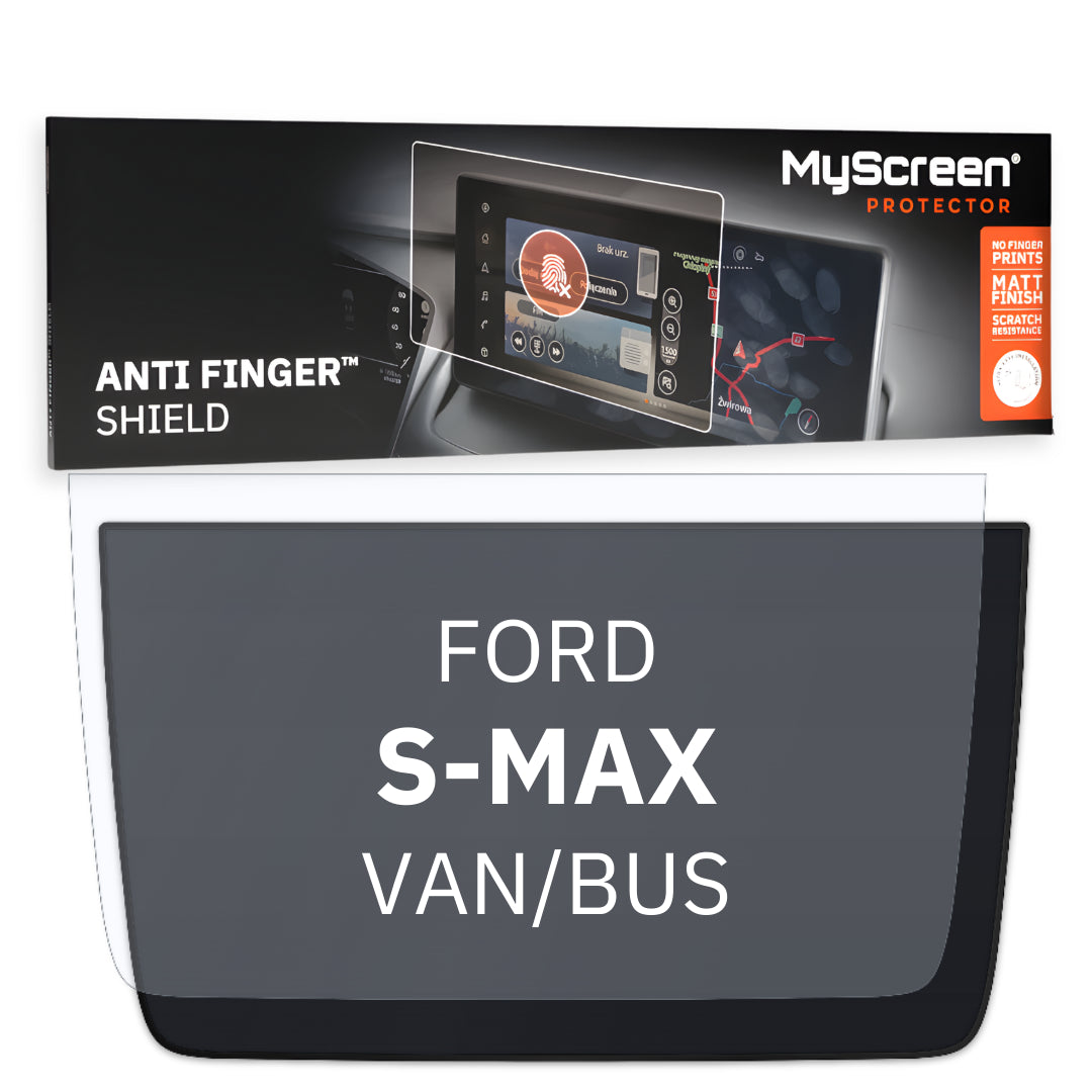 FORD S-MAX VAN/BUS 2015 / 2019 FRONT CENTRE DASHBOARD 01 8" - Matowa folia antyodciskowa MyScreen ANTI FINGER SHIELD
