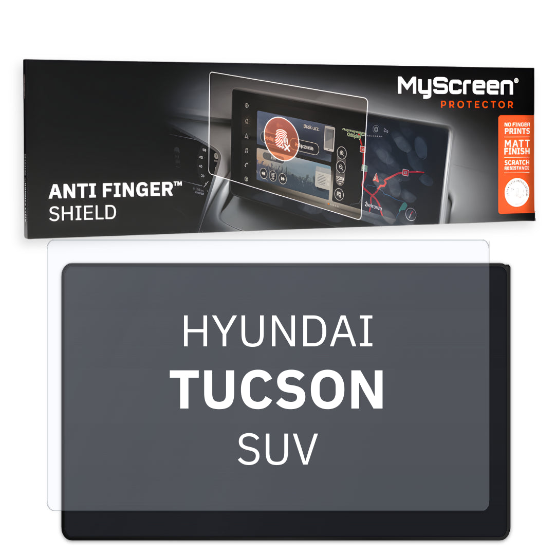 HYUNDAI TUCSON SUV 2020 / + FRONT CENTRE DASHBOARD 01 * - Matowa folia antyodciskowa MyScreen ANTI FINGER SHIELD