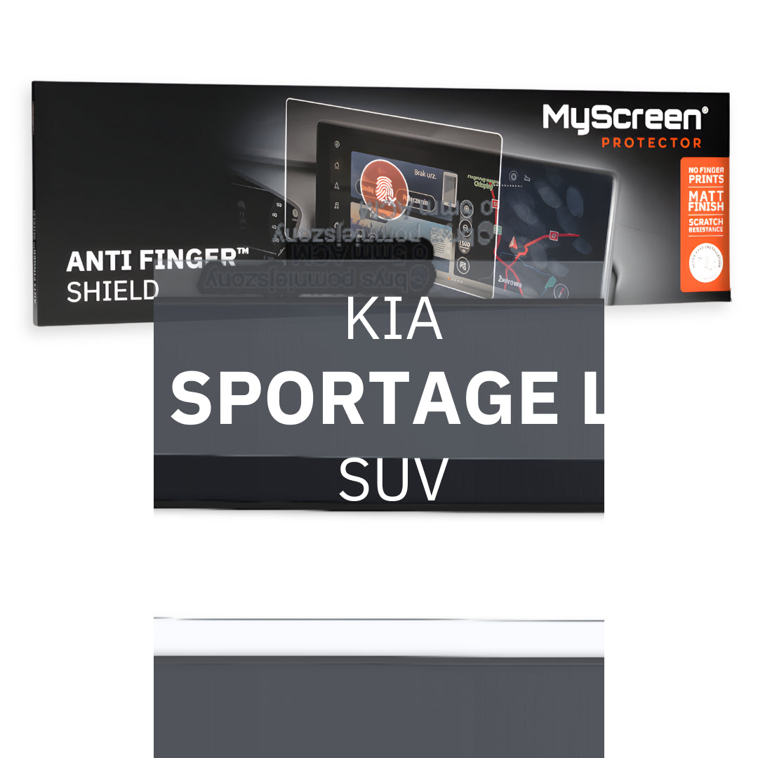 KIA SPORTAGE L SUV 2021 / + FRONT CENTRE DASHBOARD 01 12,3" - Matowa folia antyodciskowa MyScreen ANTI FINGER SHIELD