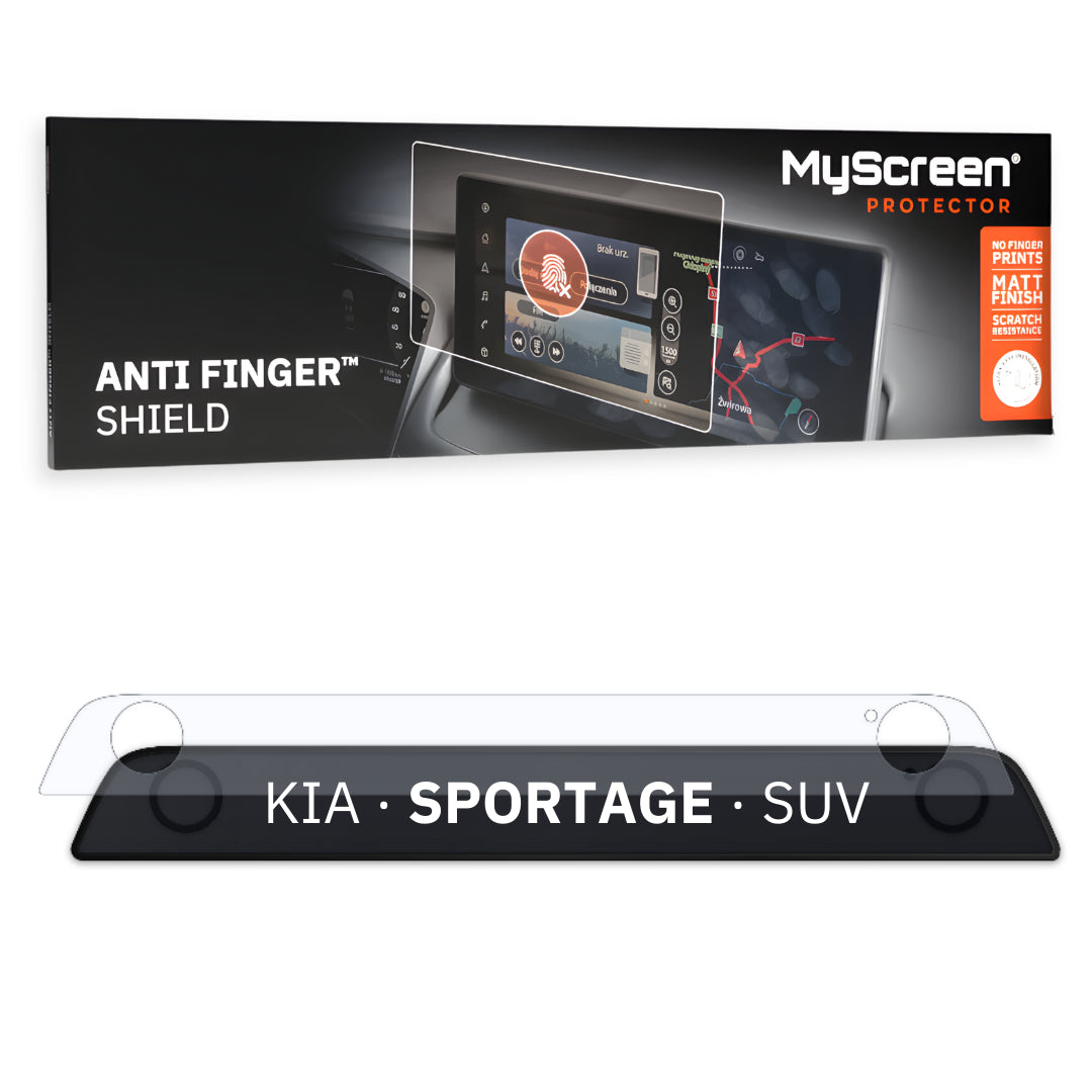 KIA SPORTAGE BUSINESS LINE SUV 2021 / + FRONT CENTRE CONTROL PANEL * - Matowa folia antyodciskowa MyScreen ANTI FINGER SHIELD
