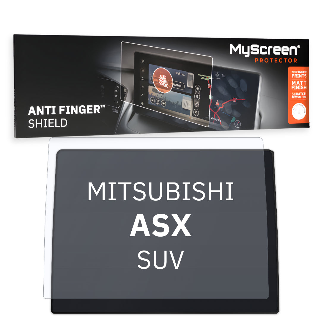 MITSUBISHI ASX SUV 2023 / + FRONT CENTRE DASHBOARD 01 7" - Matowa folia antyodciskowa MyScreen ANTI FINGER SHIELD