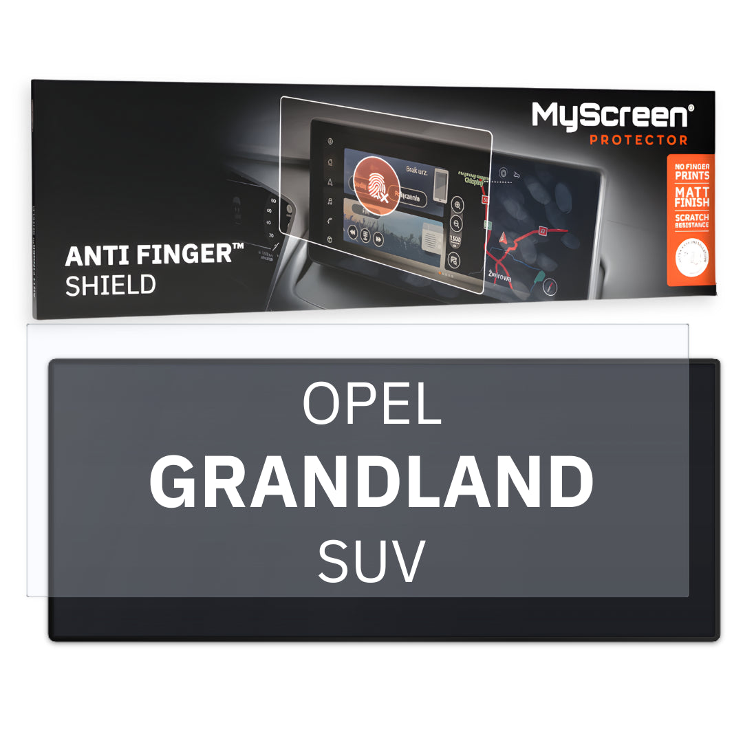 OPEL GRANDLAND SUV 2021 / + FRONT CENTRE DASHBOARD 01 7" - Matowa folia antyodciskowa MyScreen ANTI FINGER SHIELD