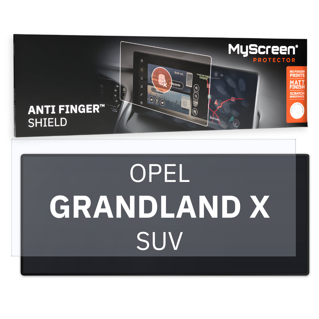 OPEL GRANDLAND X SUV 2021 / + FRONT CENTRE DASHBOARD 01 7" - Matowa folia antyodciskowa MyScreen ANTI FINGER SHIELD