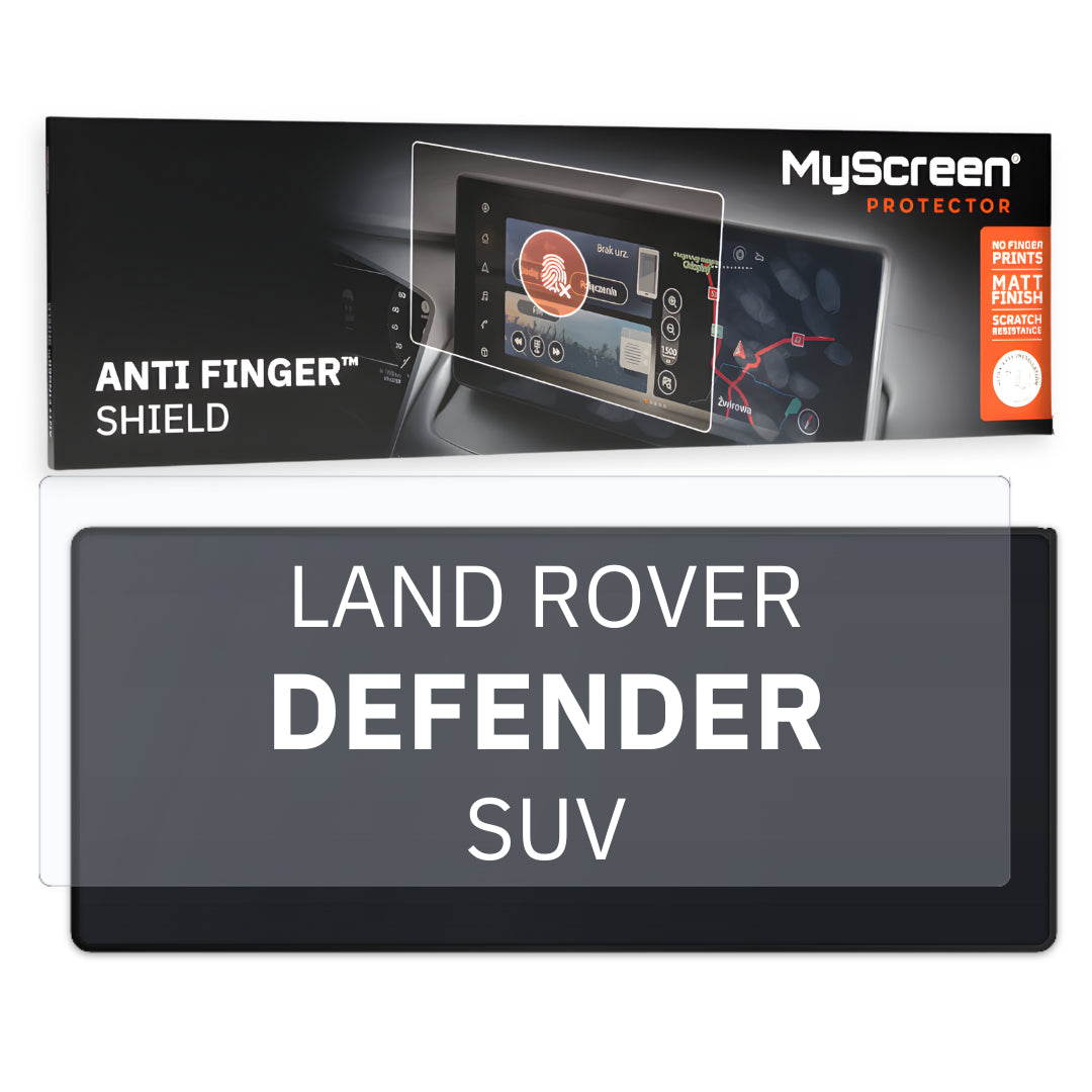 LAND ROVER DEFENDER SUV 2019 / 2023 FRONT CENTRE DASHBOARD 01 * - Matowa folia antyodciskowa MyScreen ANTI FINGER SHIELD