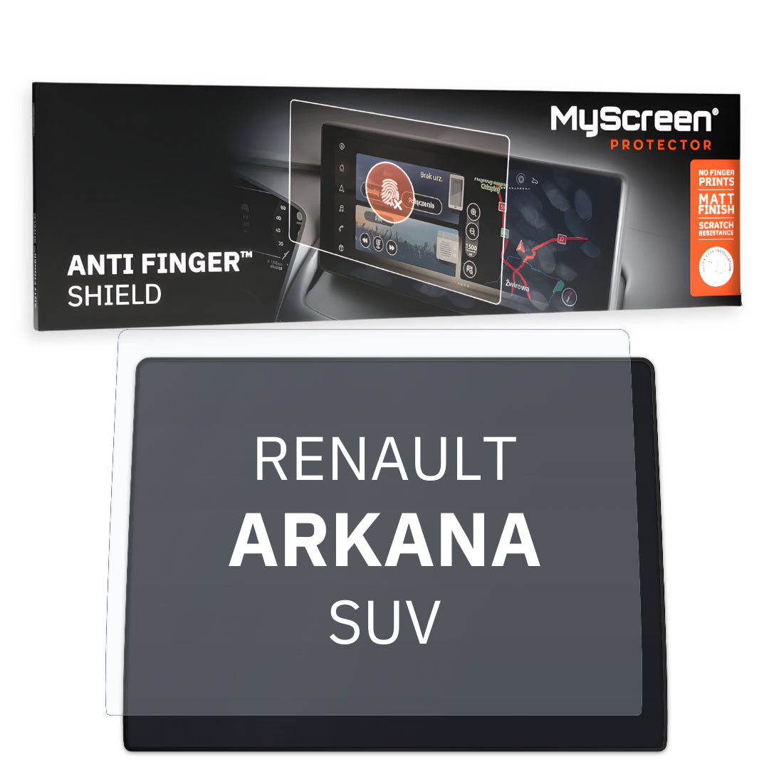 RENAULT ARKANA SUV 2021 / + FRONT CENTRE DASHBOARD 02 9,3"  - Matowa folia antyodciskowa MyScreen ANTI FINGER SHIELD