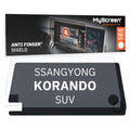 SSANGYONG KORANDO SUV 2019 / + FRONT CENTRE DASHBOARD 01 9" - Matowa folia antyodciskowa MyScreen ANTI FINGER SHIELD