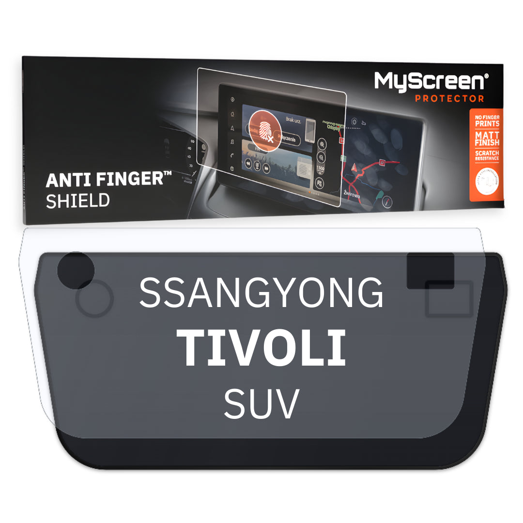 SSANGYONG TIVOLI SUV 2019 / + FRONT CENTRE DASHBOARD 02 * - Matowa folia antyodciskowa MyScreen ANTI FINGER SHIELD