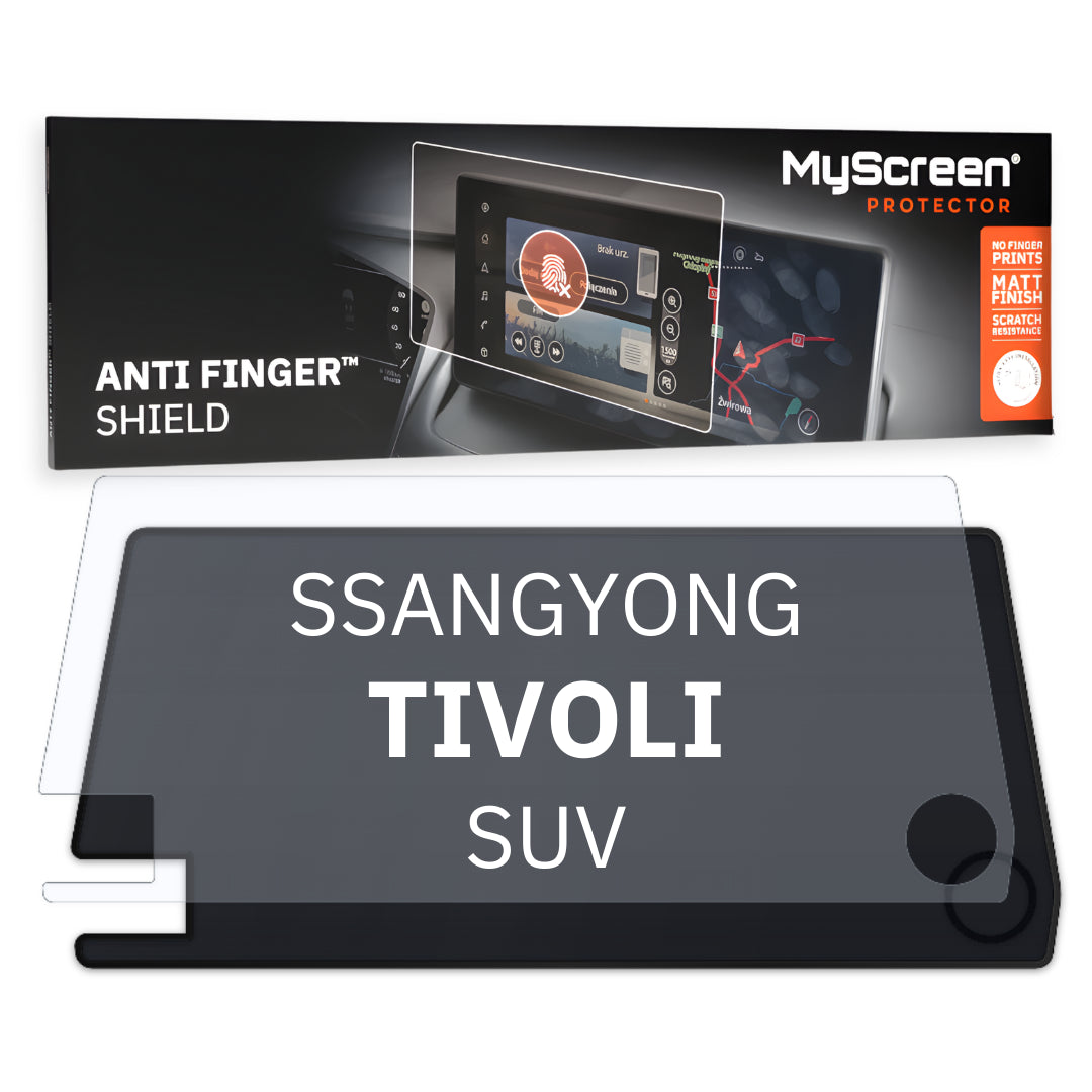 SSANGYONG TIVOLI SUV 2019 / + FRONT CENTRE DASHBOARD 03 *  - Matowa folia antyodciskowa MyScreen ANTI FINGER SHIELD