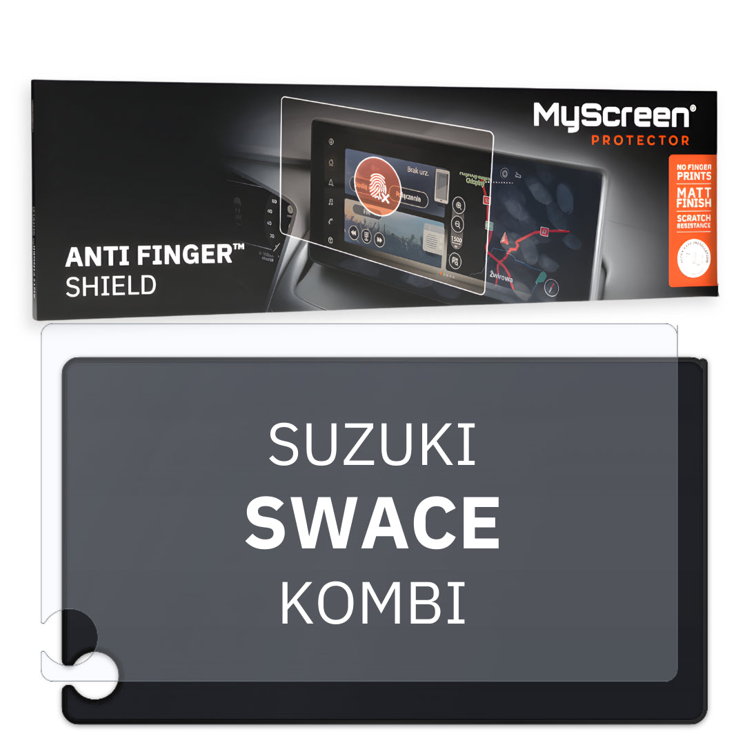 SUZUKI SWACE KOMBI 2023 / + FRONT CENTRE DASHBOARD 01 8" - Matowa folia antyodciskowa MyScreen ANTI FINGER SHIELD