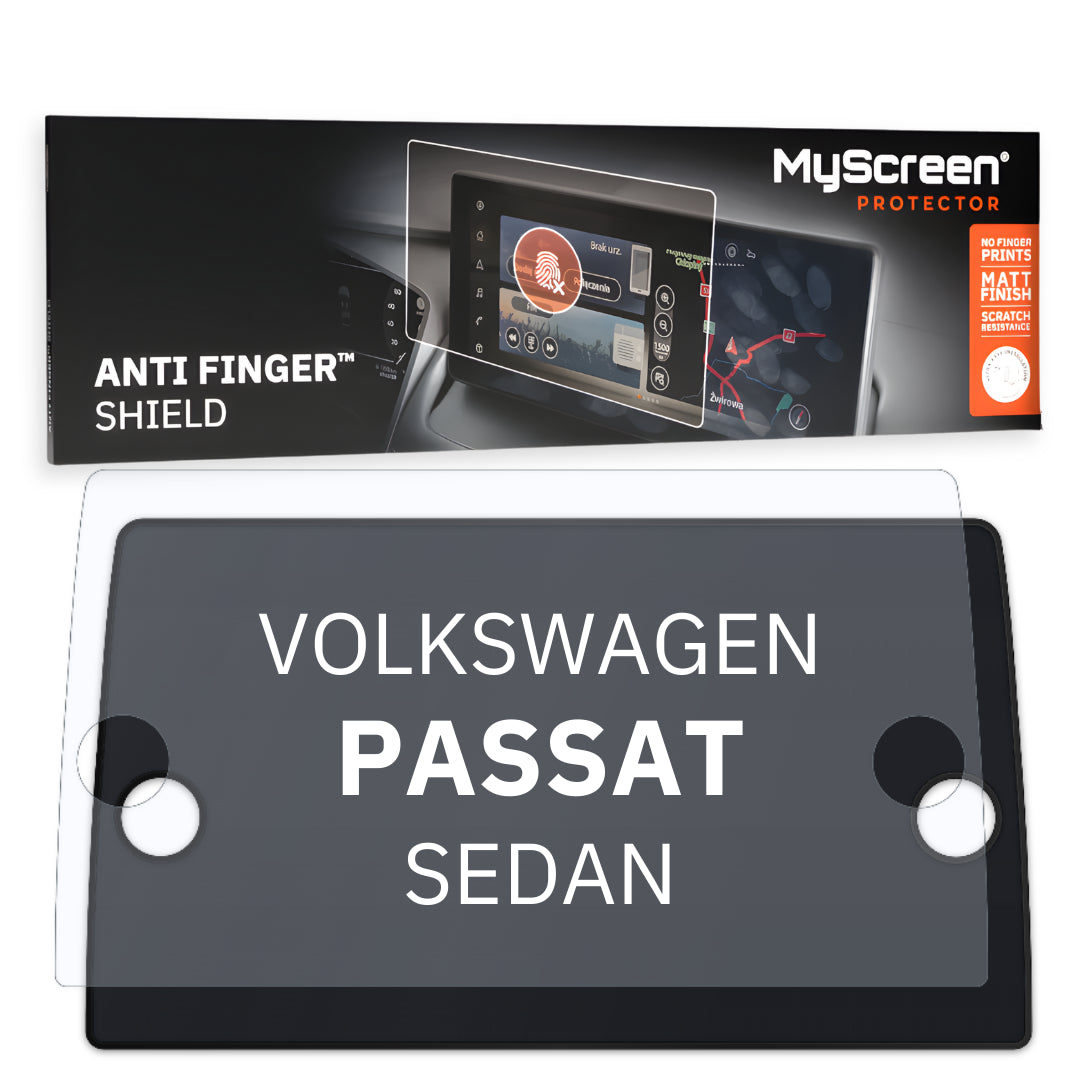VOLKSWAGEN PASSAT SEDAN 2019 / 2021 FRONT CENTRE DASHBOARD 01 6,5" - Matowa folia antyodciskowa MyScreen ANTI FINGER SHIELD