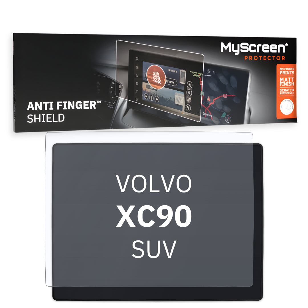 VOLVO XC90 SUV 2014 / 2019 FRONT CENTRE DASHBOARD 01 9" - Matowa folia antyodciskowa MyScreen ANTI FINGER SHIELD