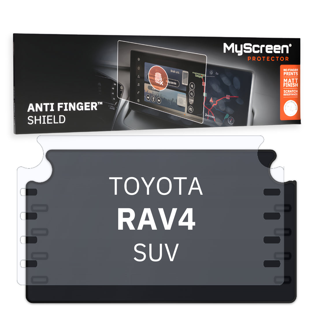 TOYOTA RAV4 SUV 2018 / 2022 FRONT CENTRE DASHBOARD 01 8" - Matowa folia antyodciskowa MyScreen ANTI FINGER SHIELD
