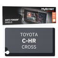 TOYOTA C-HR CROSS 2019 / 2023 FRONT CENTRE DASHBOARD 01 8" - Matowa folia antyodciskowa MyScreen ANTI FINGER SHIELD