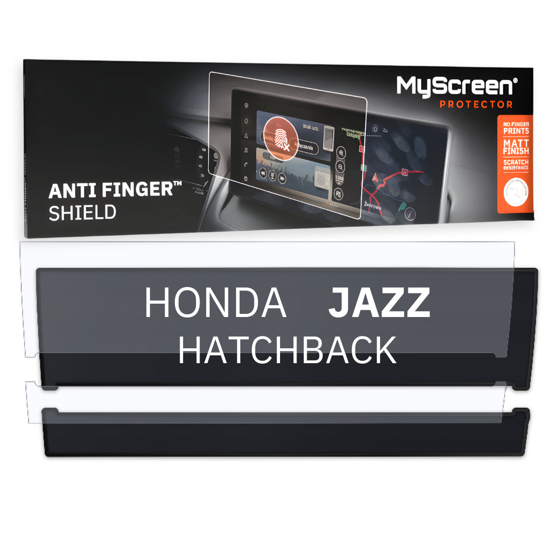 HONDA JAZZ HATCHBACK 2017 / 2020 FRONT CENTRE AIR CONTROL *  - Matowa folia antyodciskowa MyScreen ANTI FINGER SHIELD
