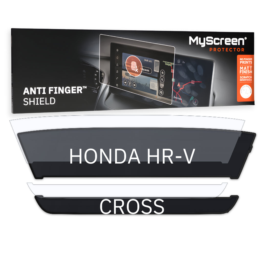 HONDA HR-V CROSS 2018 / 2021 FRONT CENTRE AIR CONTROL *  - Matowa folia antyodciskowa MyScreen ANTI FINGER SHIELD