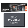TESLA MODEL 3 SEDAN 2017 / 2020 FRONT CENTRE DASHBOARD 01 15" - Matowa folia antyodciskowa MyScreen ANTI FINGER SHIELD