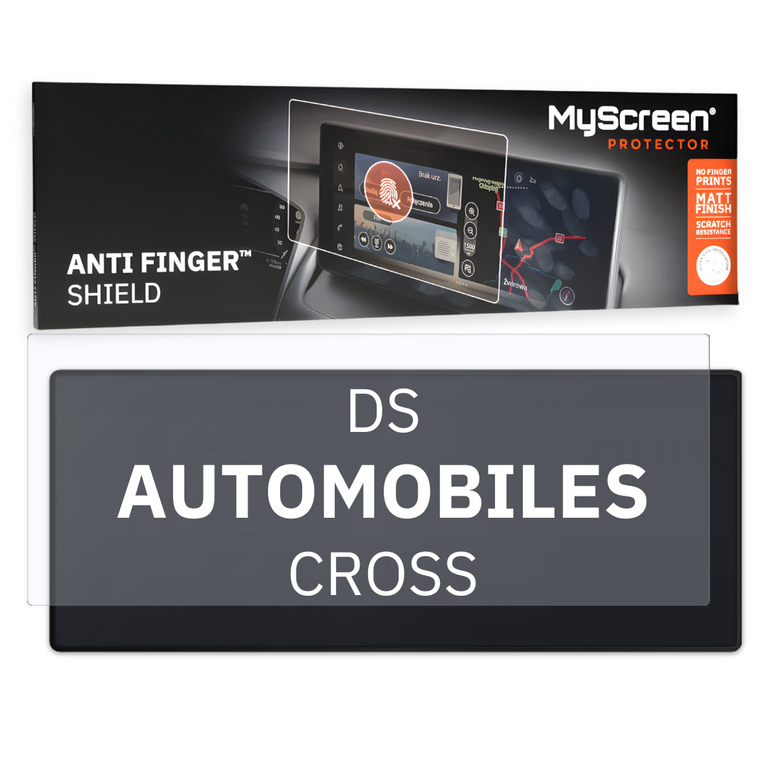 DS AUTOMOBILES DS3 CROSS 2023 / + FRONT CENTRE DASHBOARD 01 10" - Matowa folia antyodciskowa MyScreen ANTI FINGER SHIELD