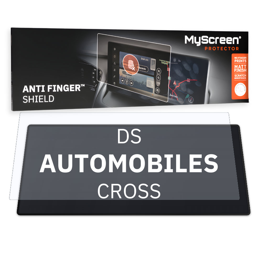 DS AUTOMOBILES DS7 CROSS 2022 / + FRONT CENTRE DASHBOARD 01 12,3" - Matowa folia antyodciskowa MyScreen ANTI FINGER SHIELD