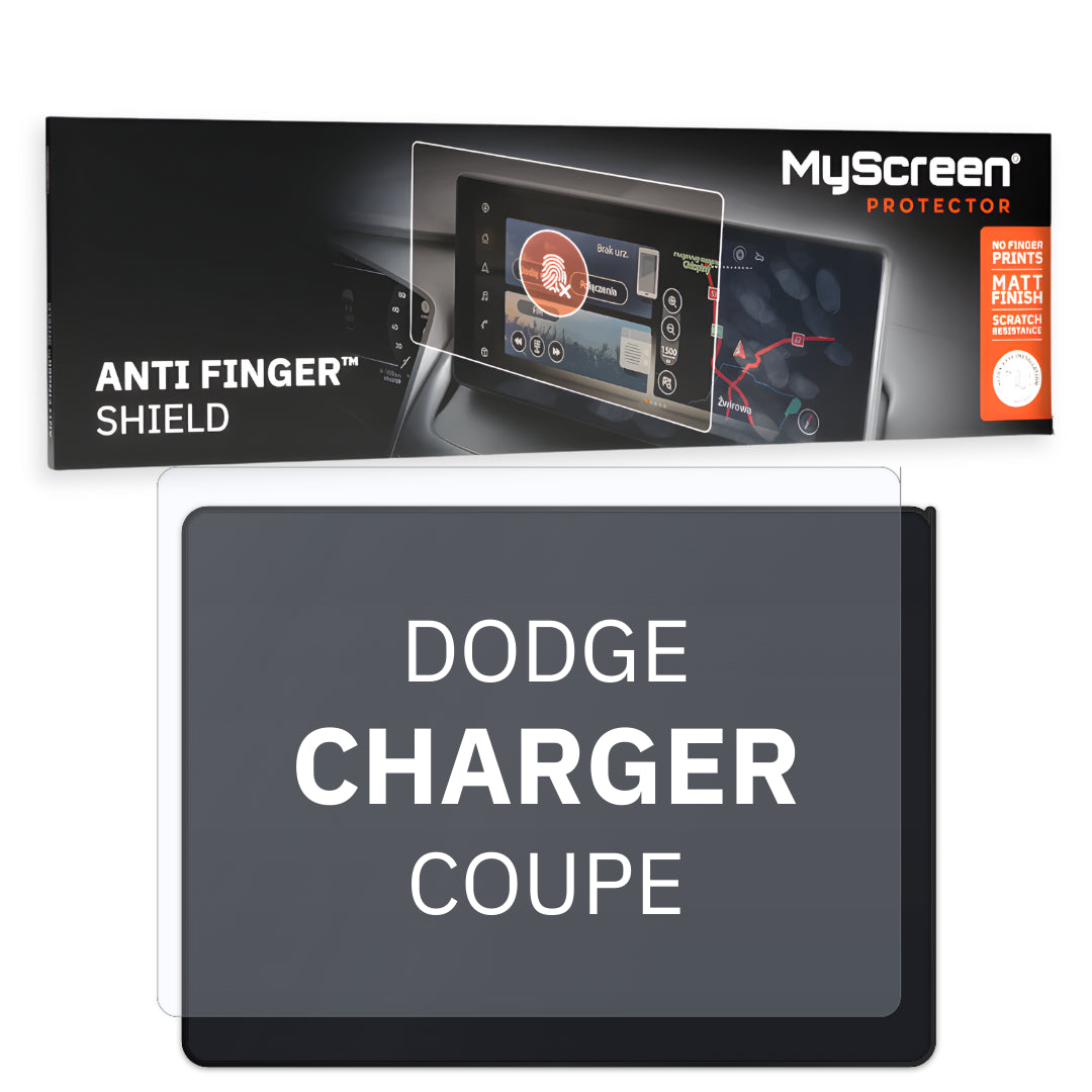 DODGE CHARGER COUPE 2015 / + FRONT CENTRE DASHBOARD 01 8,4" - Matowa folia antyodciskowa MyScreen ANTI FINGER SHIELD