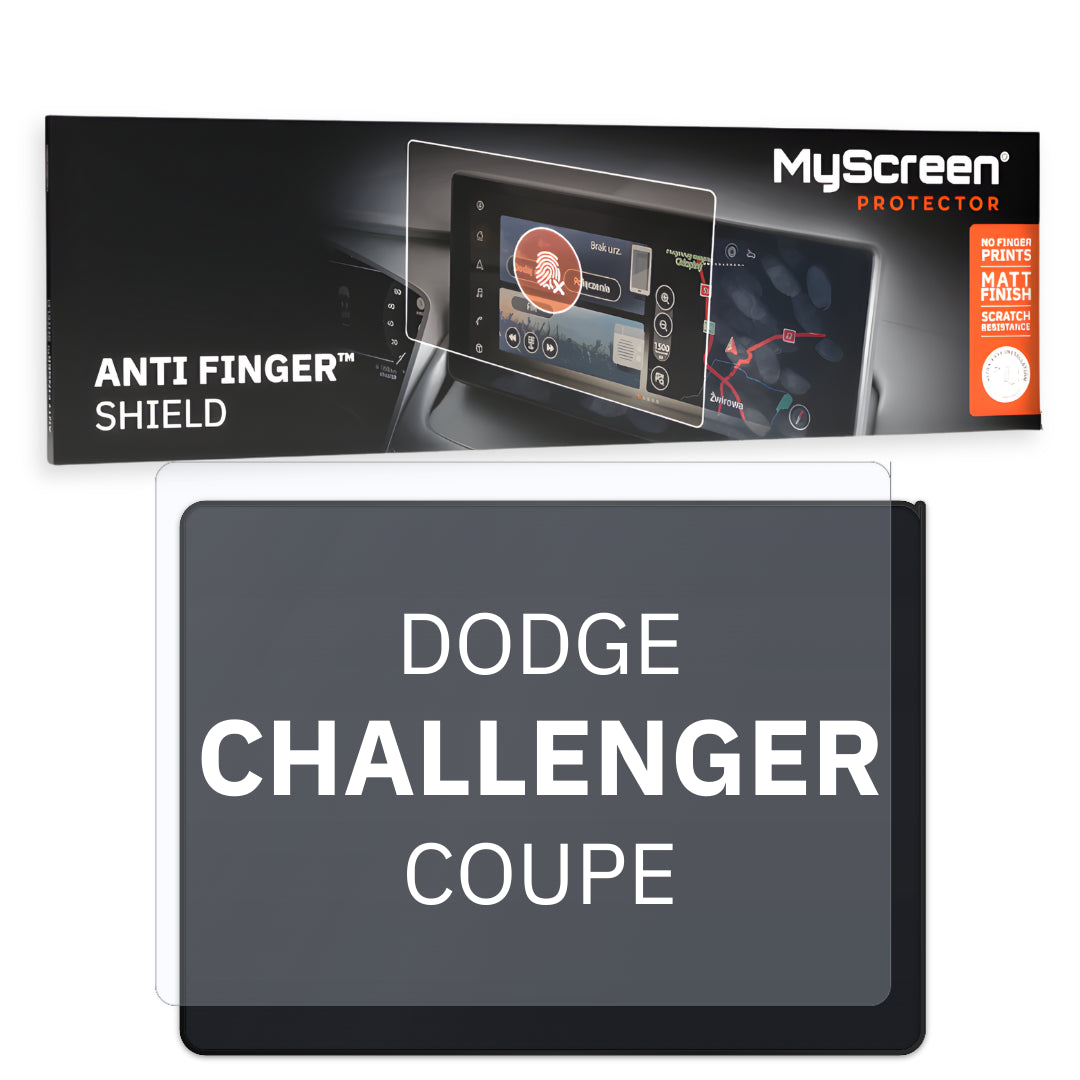 DODGE CHALLENGER COUPE 2008 / + FRONT CENTRE DASHBOARD 01 8,4" - Matowa folia antyodciskowa MyScreen ANTI FINGER SHIELD