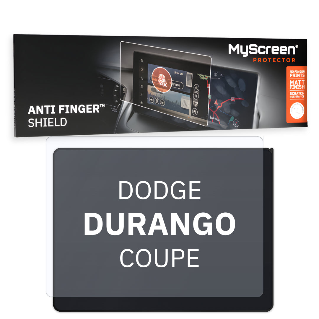DODGE DURANGO COUPE 2011 / + FRONT CENTRE DASHBOARD 01 8,4" - Matowa folia antyodciskowa MyScreen ANTI FINGER SHIELD
