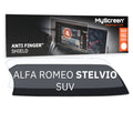 ALFA ROMEO STELVIO SUV 2017 / 2019 FRONT CENTRE DASHBOARD 01 6,5" - Matowa folia antyodciskowa MyScreen ANTI FINGER SHIELD