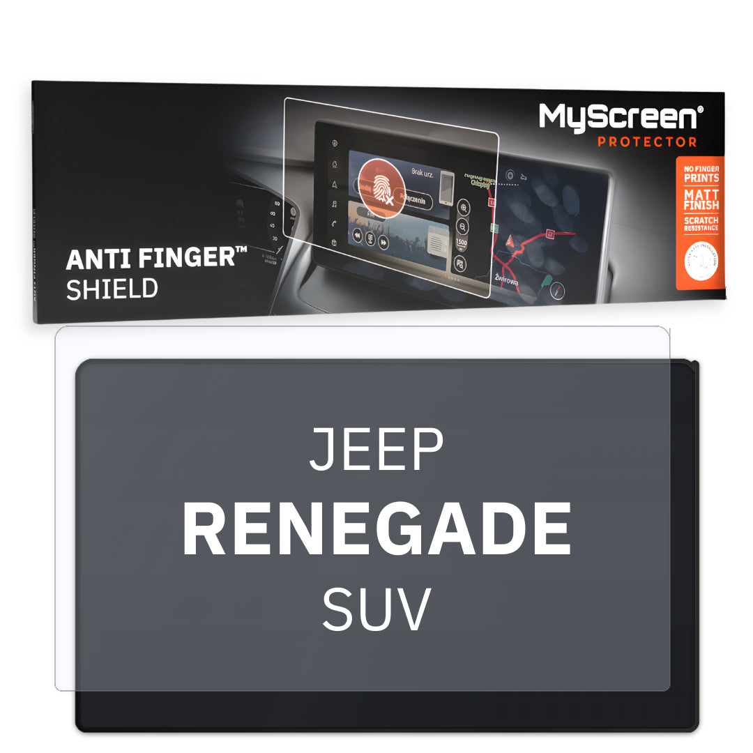 JEEP RENEGADE SUV 2018 / 2022 FRONT CENTRE DASHBOARD 01 7" - Matowa folia antyodciskowa MyScreen ANTI FINGER SHIELD