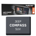 JEEP COMPASS SUV 2017 / 2020 FRONT CENTRE DASHBOARD 01 8,4" - Matowa folia antyodciskowa MyScreen ANTI FINGER SHIELD