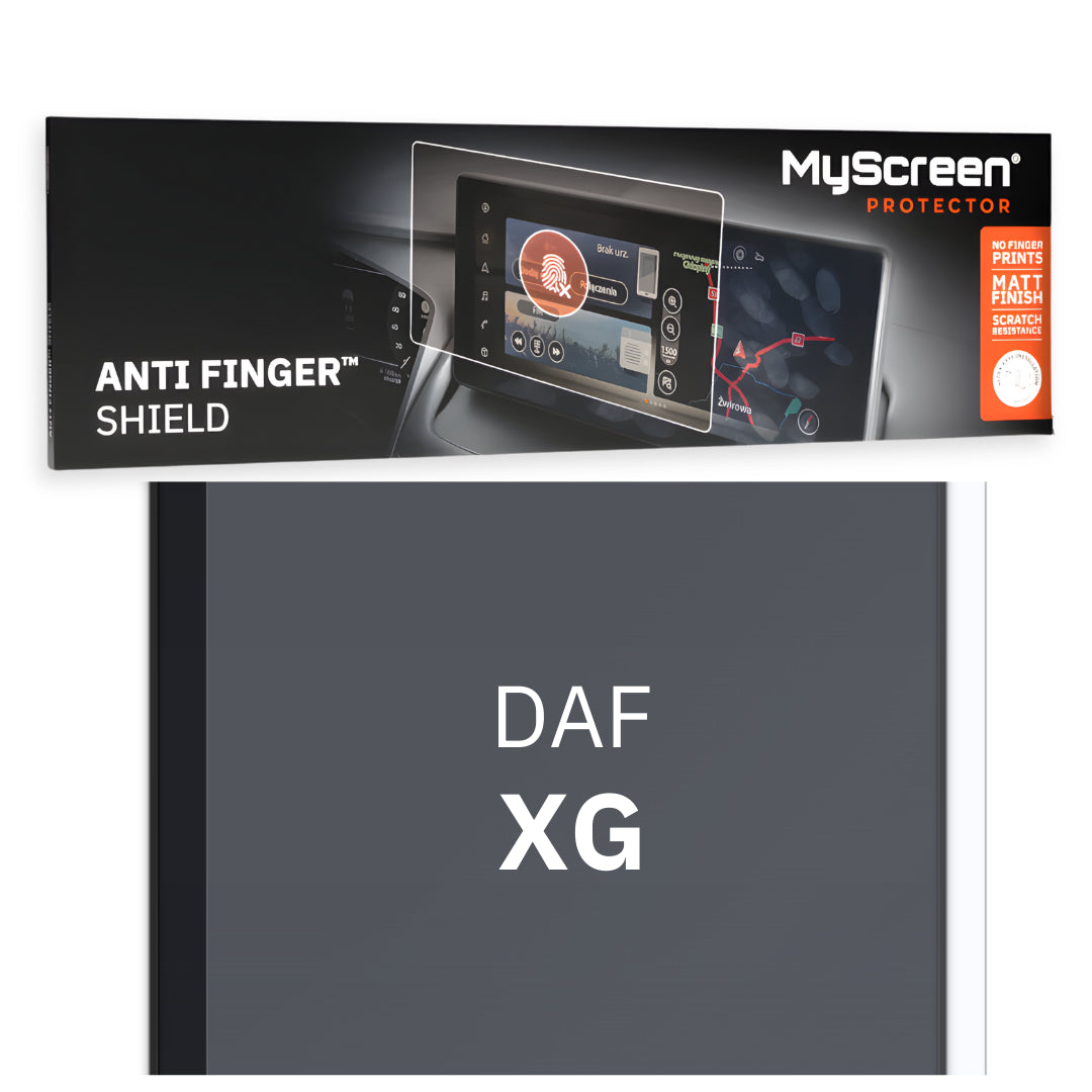 DAF XG TIR 2021 / + FRONT CENTRE MIRROR *  - Matowa folia antyodciskowa MyScreen ANTI FINGER SHIELD