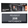 PEUGEOT 208 HATCHBACK 2019 / + FRONT CENTRE DASHBOARD 01 10" - Matowa folia antyodciskowa MyScreen ANTI FINGER SHIELD