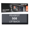 PEUGEOT 508 LIFTBACK 2023 / + FRONT CENTRE DASHBOARD 01 10" - Matowa folia antyodciskowa MyScreen ANTI FINGER SHIELD
