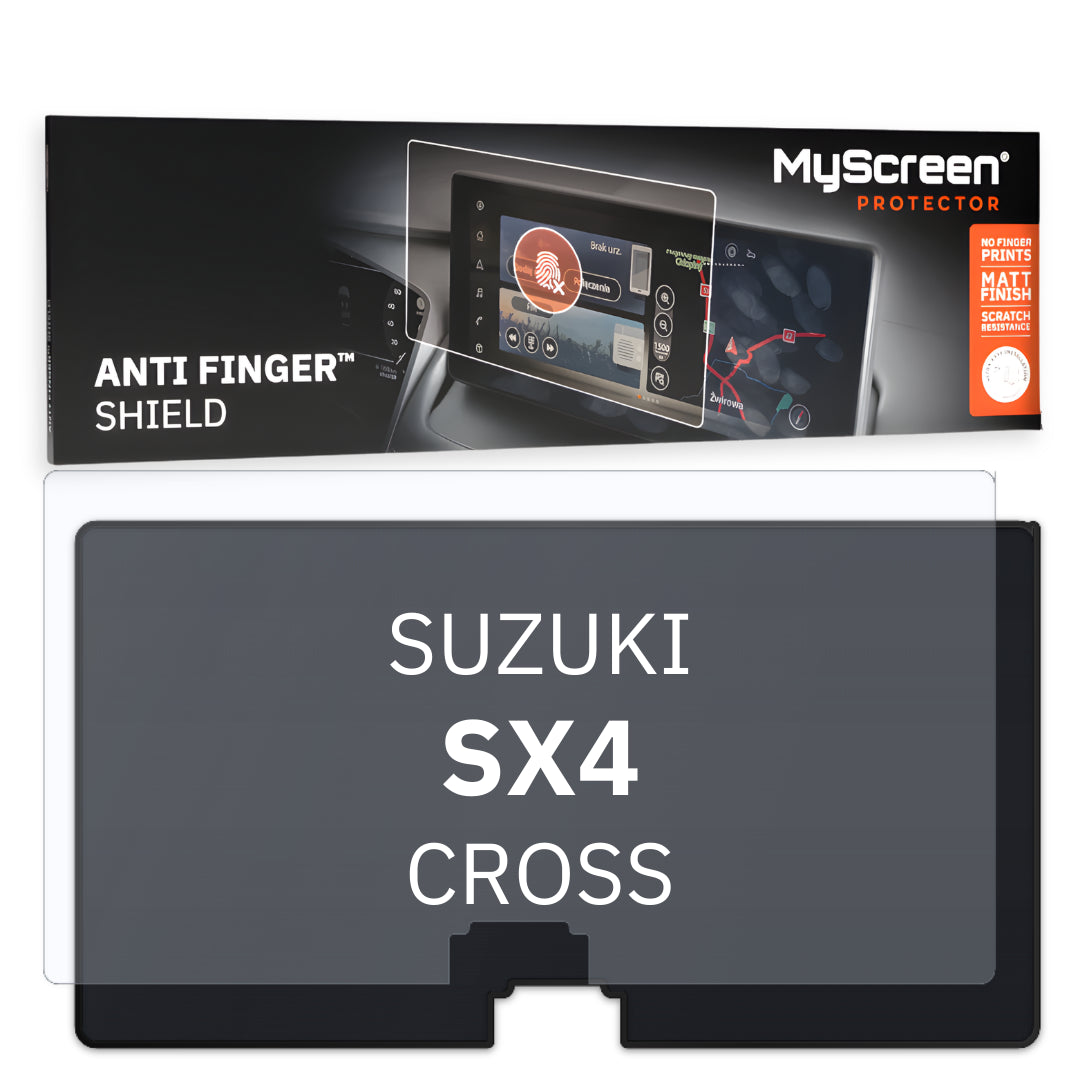 SUZUKI SX4 CROSS 2016 / 2021 FRONT CENTRE DASHBOARD 01 7" - Matowa folia antyodciskowa MyScreen ANTI FINGER SHIELD
