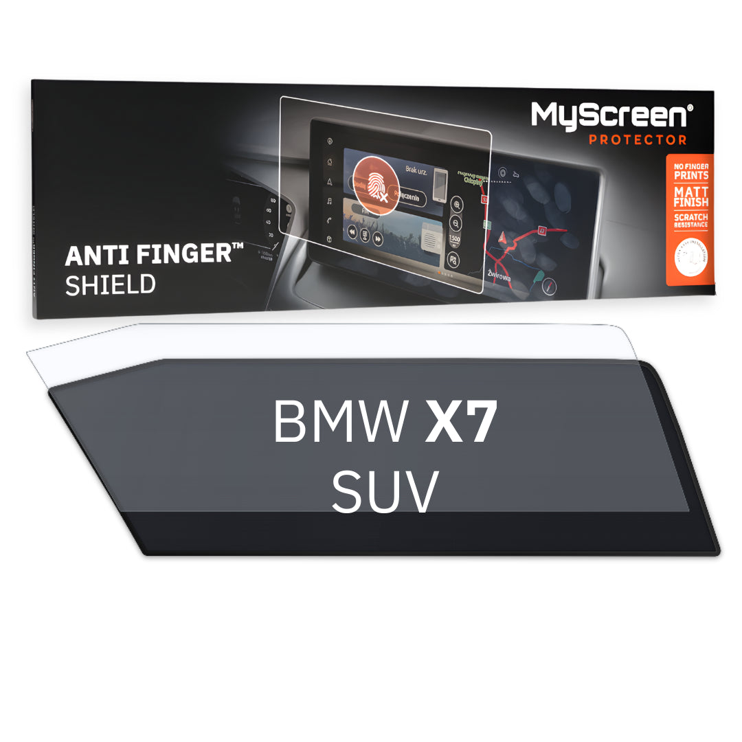 BMW X7 SUV 2018 / + FRONT CENTRE DASHBOARD 01 12,3" - Matowa folia antyodciskowa MyScreen ANTI FINGER SHIELD