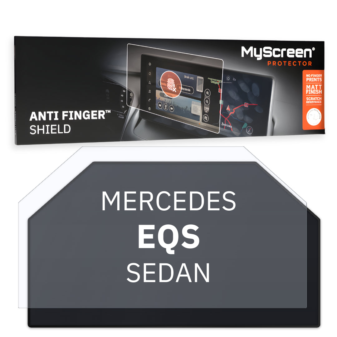 MERCEDES EQS SEDAN 2021 / + FRONT CENTRE DASHBOARD 01 * - Matowa folia antyodciskowa MyScreen ANTI FINGER SHIELD