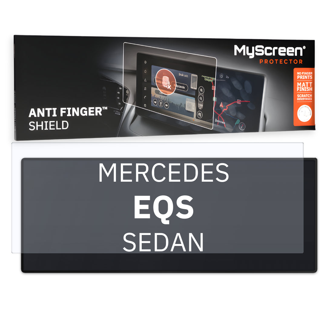 MERCEDES EQS SEDAN 2021 / + FRONT RIGHT CONTROL PANEL *  - Matowa folia antyodciskowa MyScreen ANTI FINGER SHIELD