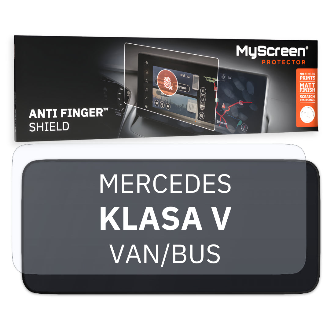 MERCEDES KLASA V VAN/BUS 2019 / + FRONT CENTRE DASHBOARD 01 * - Matowa folia antyodciskowa MyScreen ANTI FINGER SHIELD