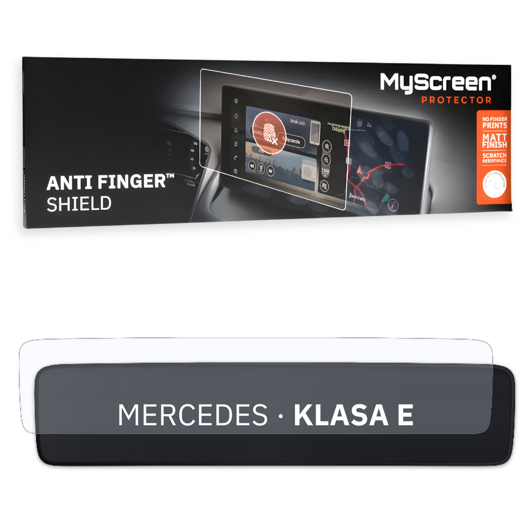 MERCEDES KLASA E CABRIOLET 2020 / 2023 FRONT CENTRE DASHBOARD 01 * - Matowa folia antyodciskowa MyScreen ANTI FINGER SHIELD