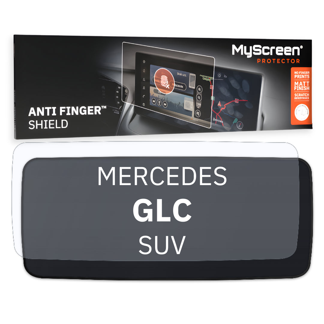 MERCEDES GLC SUV 2022 / + FRONT LEFT SPEEDOMETER * - Matowa folia antyodciskowa MyScreen ANTI FINGER SHIELD