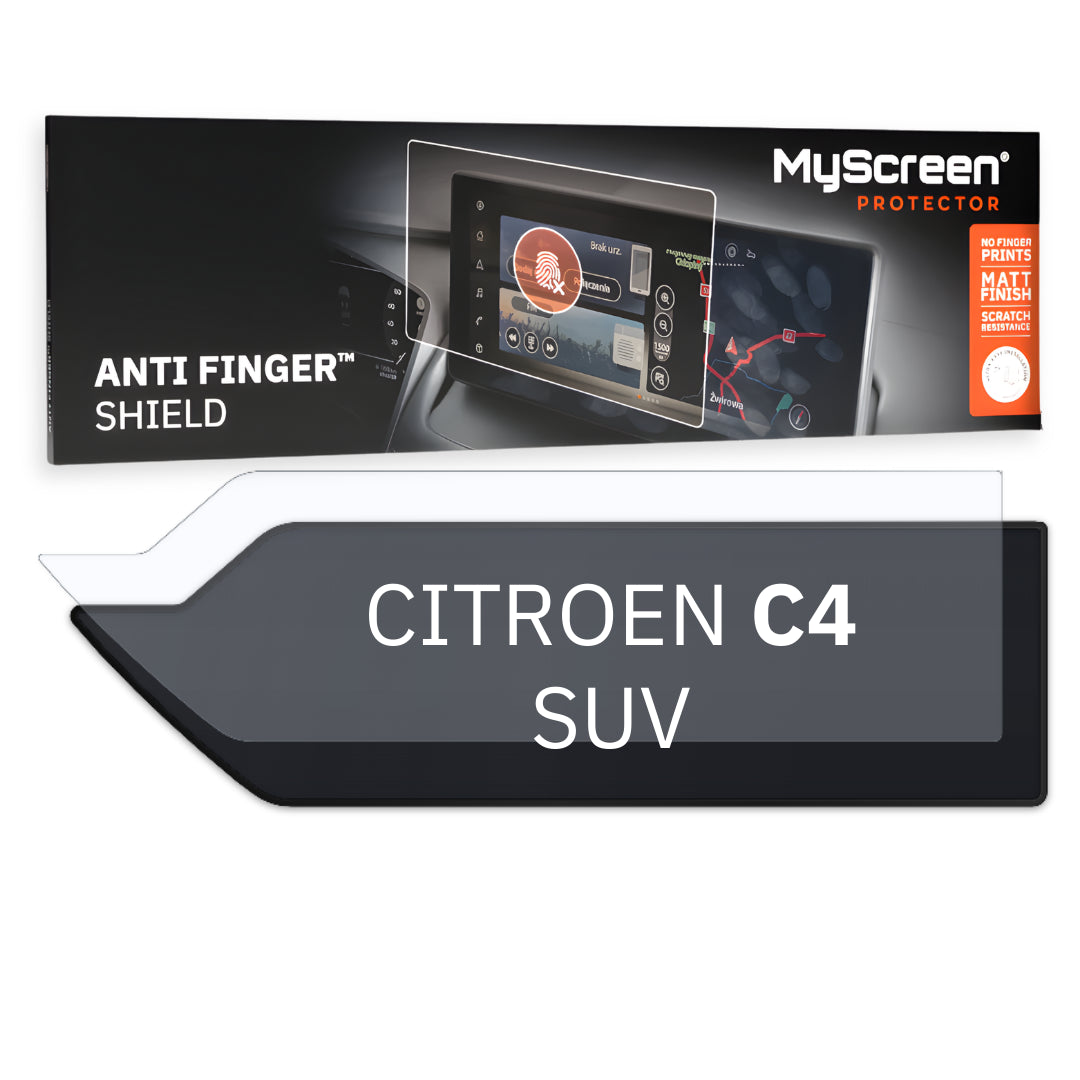 CITROEN C4 SUV 2020 / + FRONT CENTRE DASHBOARD 01 10" - Matowa folia antyodciskowa MyScreen ANTI FINGER SHIELD