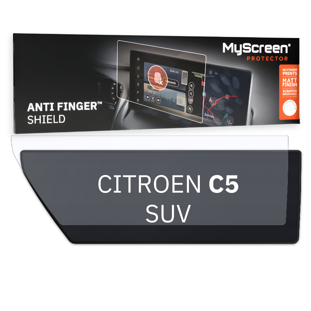 CITROEN C5 AIRCROSS SUV 2022 / + FRONT CENTRE DASHBOARD 01 10" - Matowa folia antyodciskowa MyScreen ANTI FINGER SHIELD
